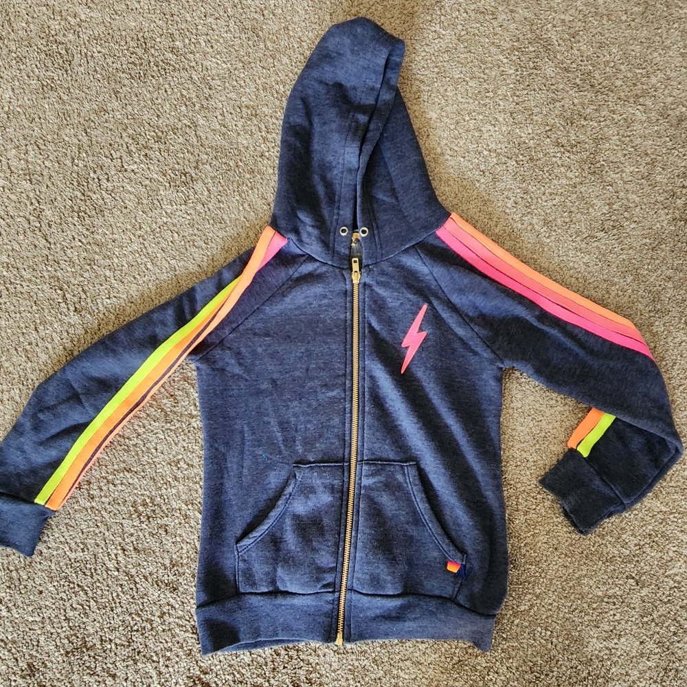 Aviator Nation dark blue Zip Up Hoodie